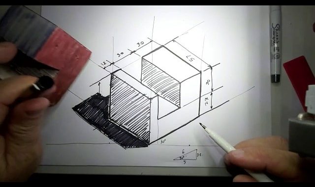 Cara Menggambar Objek Teknik Sederhana dengan a9CAD